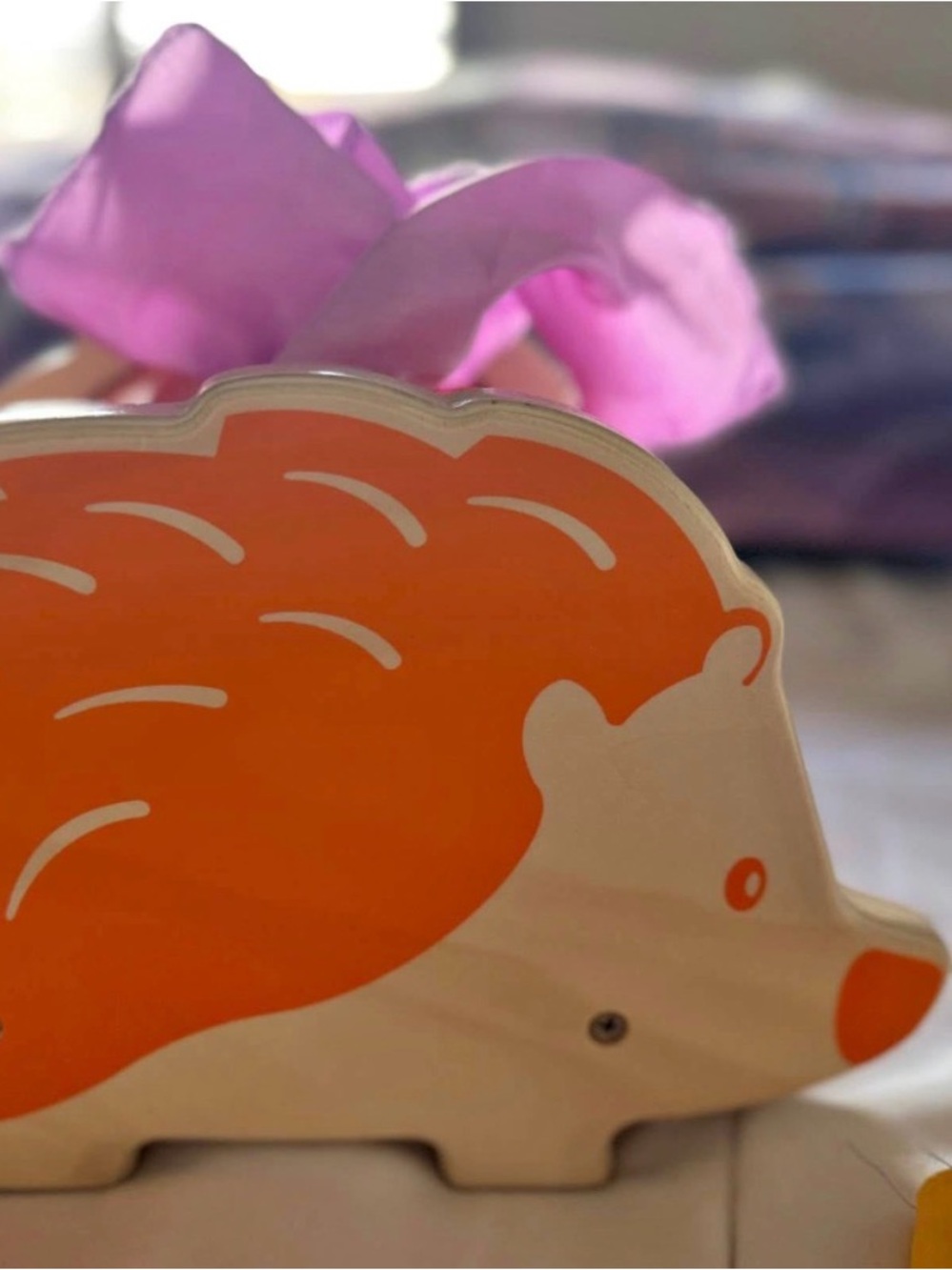 HIDE AND PLAY HEDGEHOG TISSUE BOX - Picture 2 of 4